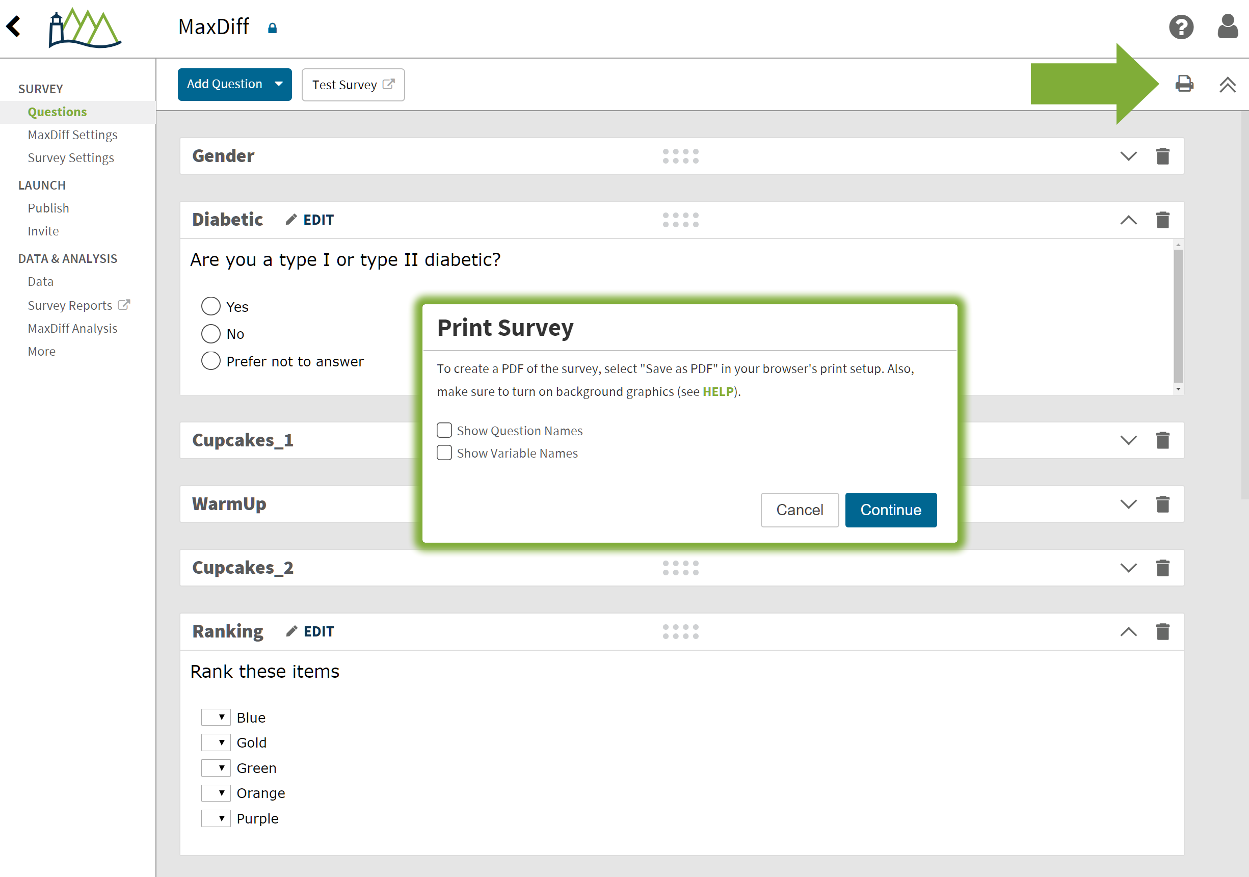 Discover Maxdiff Export