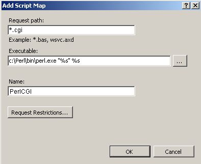 Microsoft Iis Addscriptmap Cgi Iis7