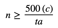 sample size calculation discrete choice experiment