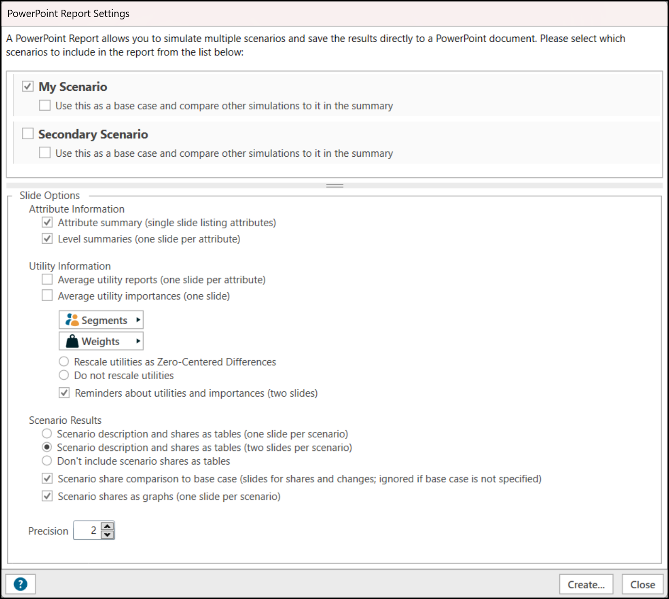 PowerPointReportSettings